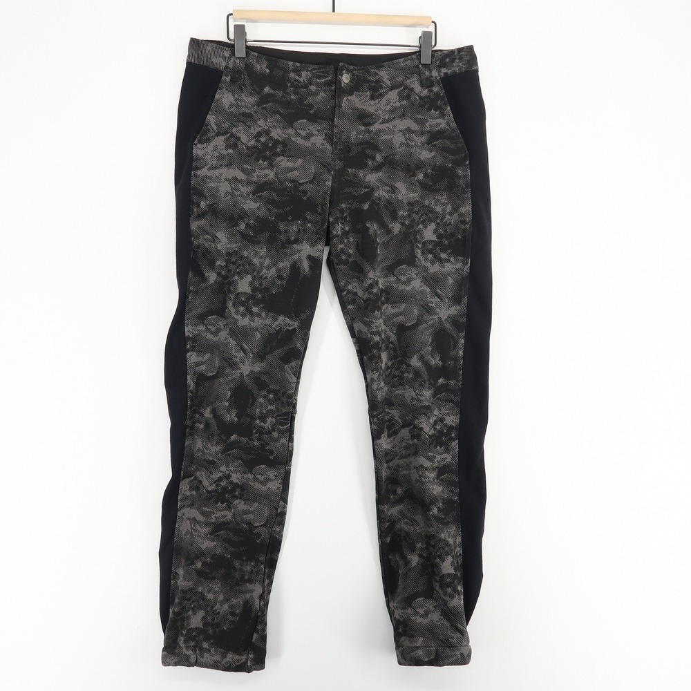 Title Nine Women's Black & Gray Patterned Active Pants